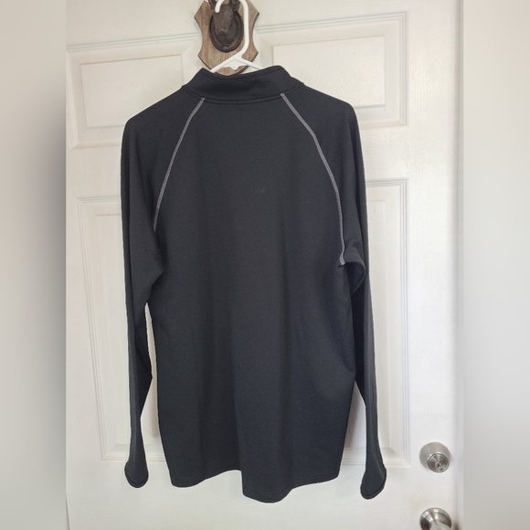 Under Armour Men's Long Sleeve Quarter Zip Warm-up,  Size: XL Color: Black - Picture 8 of 11